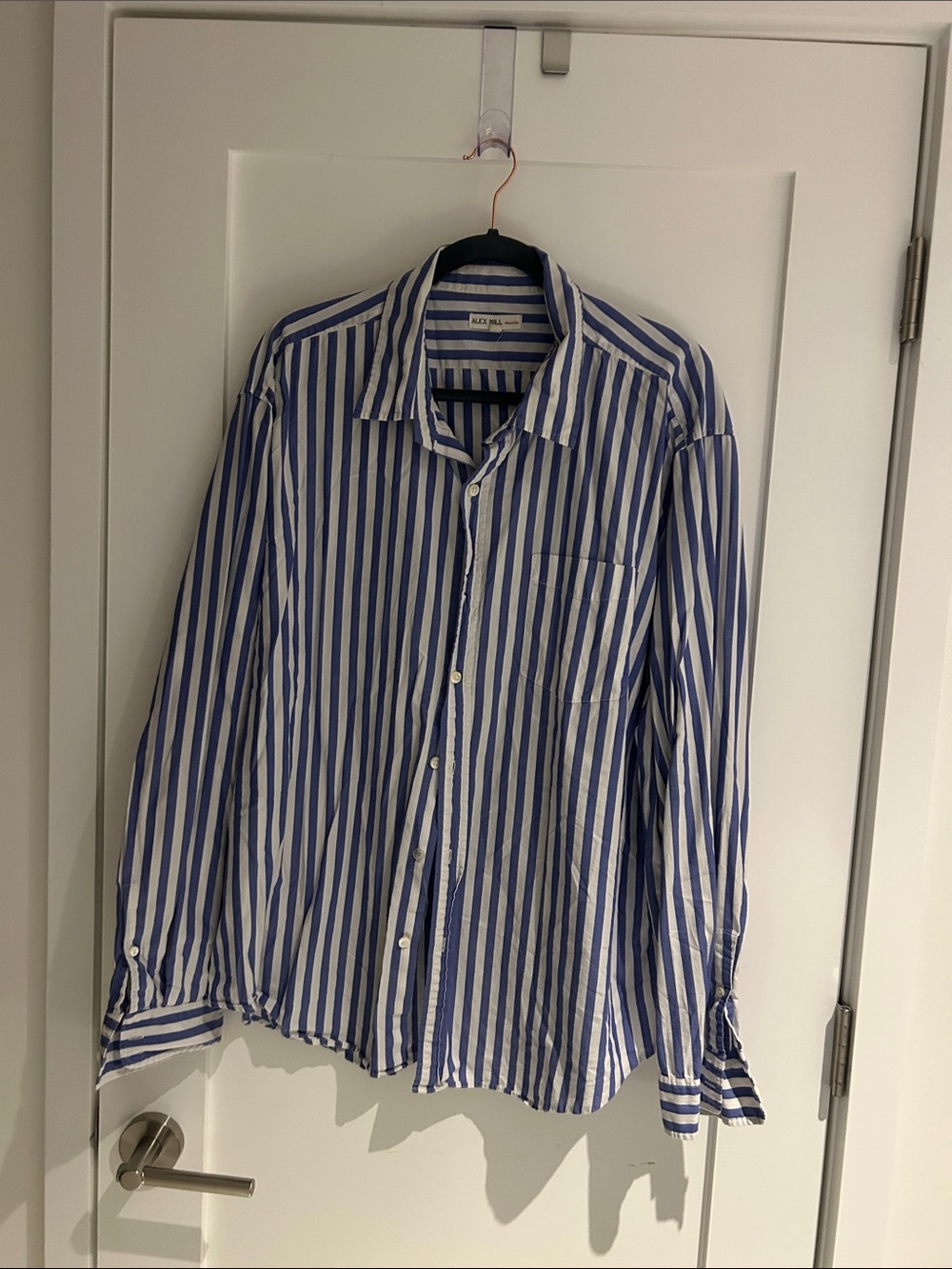 Alex Mill Blue & White Stripe Button-Down Shirt